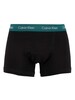 Calvin Klein 3 Pack Trunks - Maya Blue/Active Blue/Rustic Red