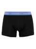 Calvin Klein 3 Pack Trunks - Maya Blue/Active Blue/Rustic Red