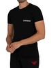 Emporio Armani Lounge Logo Crew T-Shirt - Black
