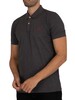 GANT Contrast Collar Pique Rugger Polo Shirt - Anthracite Melange