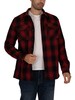 Superdry Wool Miler Overshirt - Redwood Check