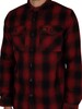 Superdry Wool Miler Overshirt - Redwood Check