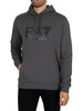 EA7 Graphic Pullover Hoodie - Iron Gate