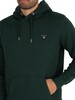 GANT Original Pullover Hoodie - Tartan Green
