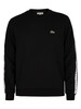 Lacoste Logo Taping Sweatshirt - Black