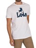 Lois Jeans Logo Classic T-Shirt - White/Navy