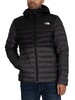The North Face Resolve Down Hooded Jacket - Black/Grey