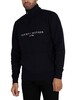 Tommy Hilfiger Logo Mockneck Sweatshirt - Desert Sky