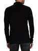 Superdry Studios Longsleeved Jersey Polo Shirt - Black
