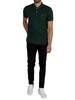 GANT Contrast Collar Pique Rugger Polo Shirt - Tartan Green