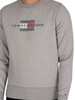 Tommy Hilfiger Lines Sweatshirt - Light Grey Heather