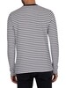 KnowledgeCotton Apparel Locust Striped Longsleeved T-Shirt - Total Eclipse