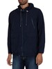 KnowledgeCotton Apparel Ocean Recycled Zip Jacket - Total Eclipse