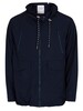 KnowledgeCotton Apparel Ocean Recycled Zip Jacket - Total Eclipse