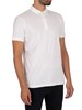 KnowledgeCotton Apparel Rowan Tone In Tone Polo Shirt - Bright White