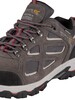Regatta Tebay Waterproof Low Walking Shoes - Dark Grey/Dark Red