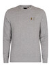 Luke 1977 Paris 2 Chest Zip Sweatshirt - Mid Marl Grey