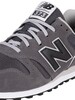 New Balance 373 Suede Trainers - Grey/Navy