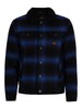 Superdry Highwayman Wool Sherpa Trucker Jacket - Blue Falls Ombre