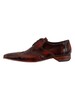 Jeffery West Brogue Leather Shoes - Mid Brown Crocodile