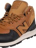 New Balance 574 Leather Mid Cut  Trainer Boots - Workwear/Black