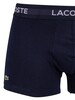 Lacoste 3 Pack Casual Trunks - Navy