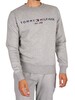 Tommy Hilfiger Logo Graphic Sweatshirt - Light Grey Heather