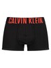 Calvin Klein 2 Pack Intense Power Trunks - Black With Strawberry Field/Citrina