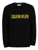 Calvin Klein Intense Power Lounge Graphic Sweatshirt - Black/Citrina