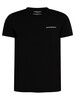 Emporio Armani 2 Pack Lounge Crew T-Shirts - Black