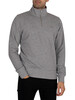 GANT Original Half Zip Sweatshirt - Grey Melange