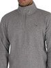 GANT Original Half Zip Sweatshirt - Grey Melange