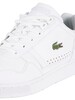Lacoste T-Clip 0722 1 SMA Leather Trainers - White/White