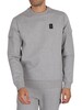 Luke 1977 Hunter Sleeve Pocket Sweatshirt - Mid Grey Marl