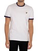 Lyle & Scott Organic Cotton Plain T-Shirt - White/Navy