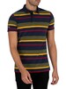 Superdry Academy Polo Shirt - Navy Stripe