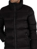 Superdry Longline Code Down Puffer Jacket - Black