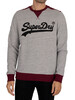 Superdry Vintage College Sweatshirt - Athletic Grey Marl