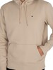 Tommy Jeans Regular Fleece Pullover Hoodie - Savannah Sand