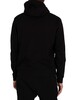 EA7 Sleeve Branding Pullover Hoodie - Black