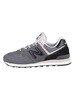 New Balance 574 Suede Trainers - Grey/Black