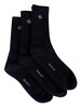 GANT 3 Pack Sport Socks - Marine