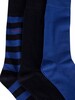 GANT 3 Pack Stripe And Mini Dots Socks - College Blue