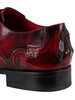Jeffery West Derby Brogue Polished Leather Shoes - Red/Black