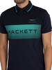 Hackett London Aston Martin Racing Graphic Polo Shirt - Navy