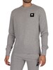Money Combo Patch Crew Tracksuit - Grey Marl
