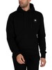 Money Combo Patch Pullover Hoodie Tracksuit - Black