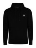 Money Combo Patch Pullover Hoodie Tracksuit - Black