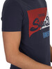 Superdry Vintage Logo Primary T-Shirt - Montauk Navy