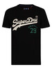 Superdry Vintage Logo Interest T-Shirt - Black